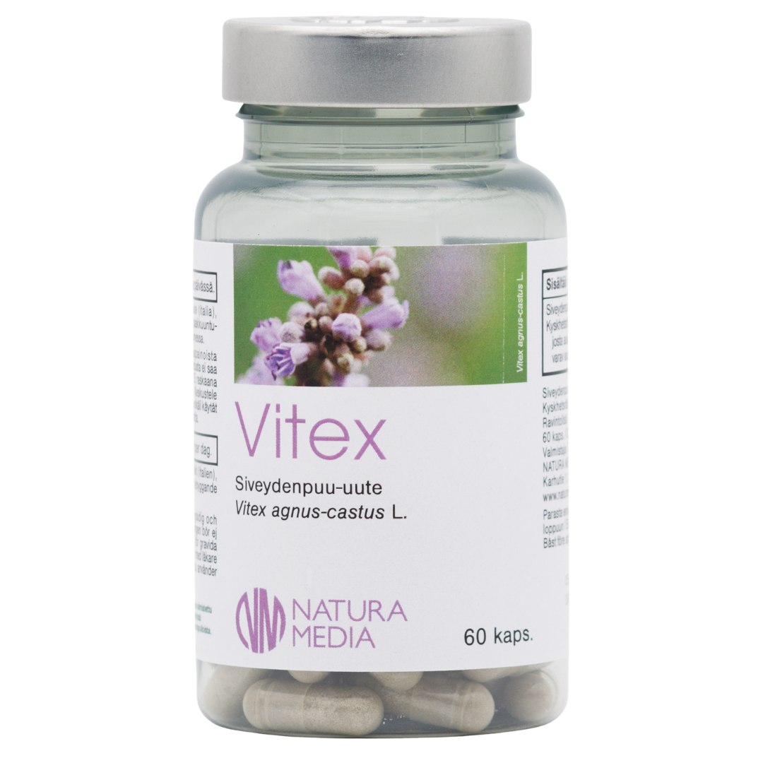 Natura Media Vitex 60 kaps, siveydenpuu-uute, sinunapteekki.fi