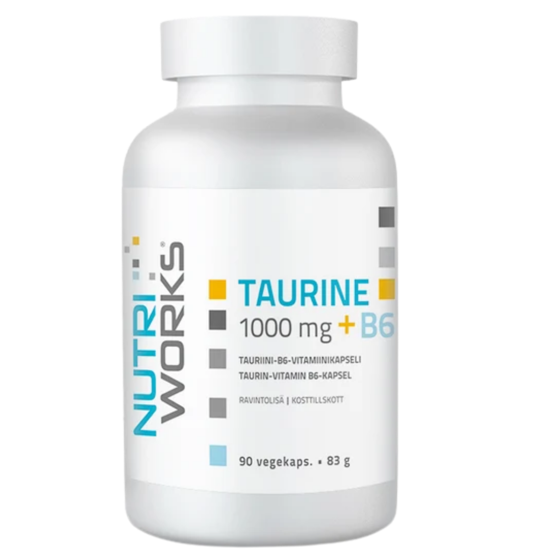 Nutri Works Taurine 1000 mg +B6 90 kaps.