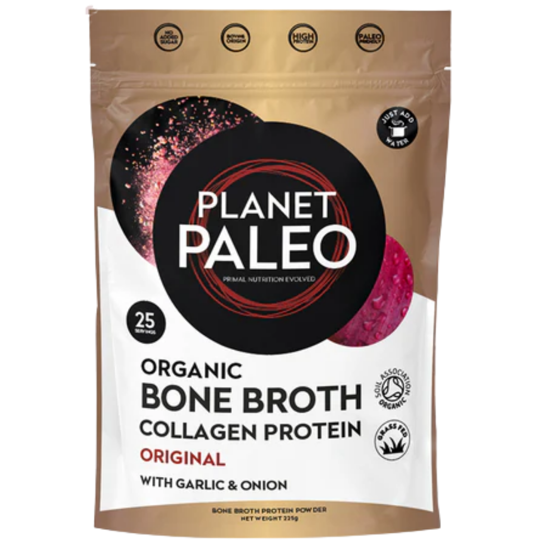 Planet Paleo Organic Bone Broth Original - Luuliemijauhe 225 g