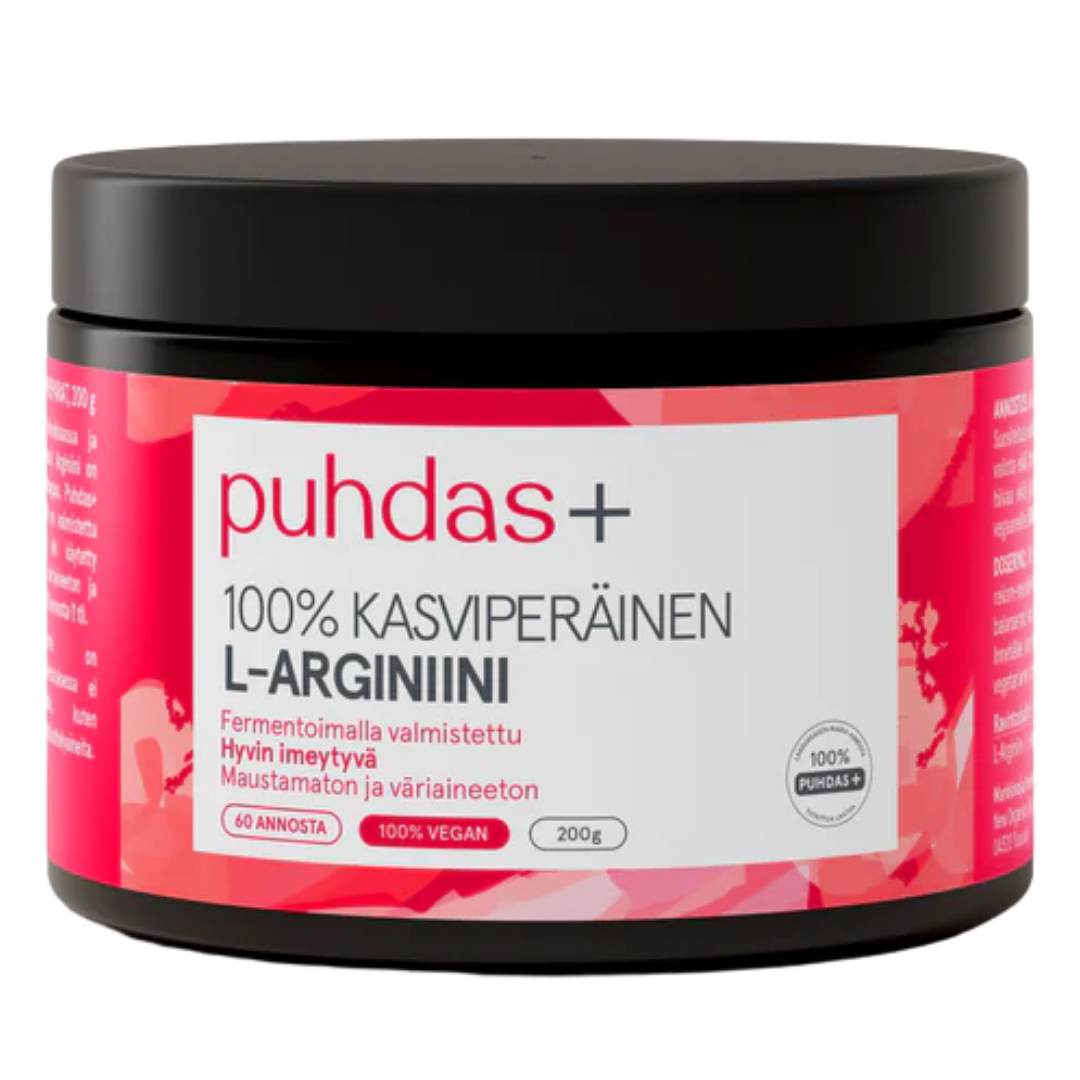 Puhdas+ Kasviperäinen L-Arginiini 200 g