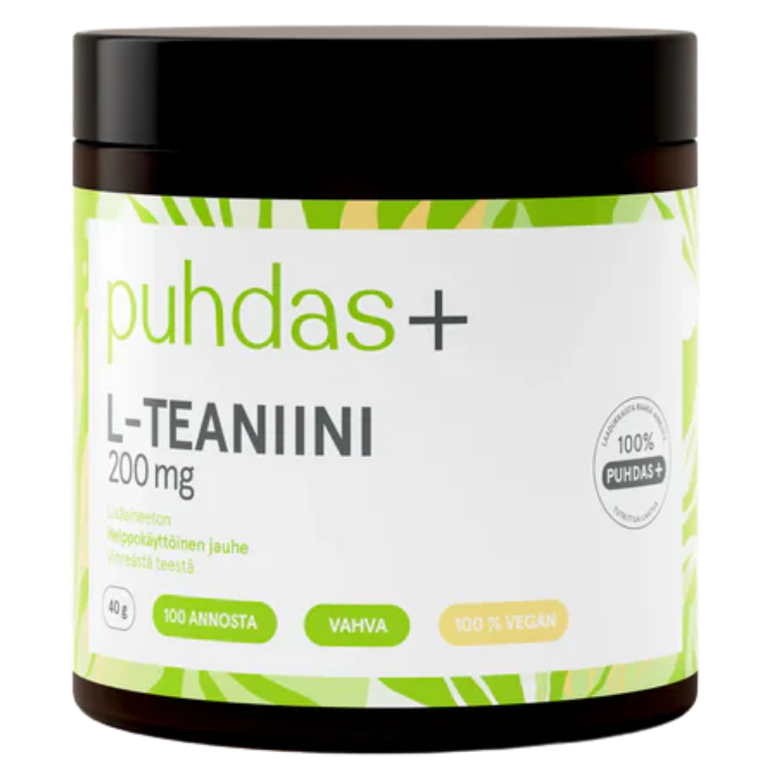 Puhdas+ L-Teaniini 200 mg 40 g