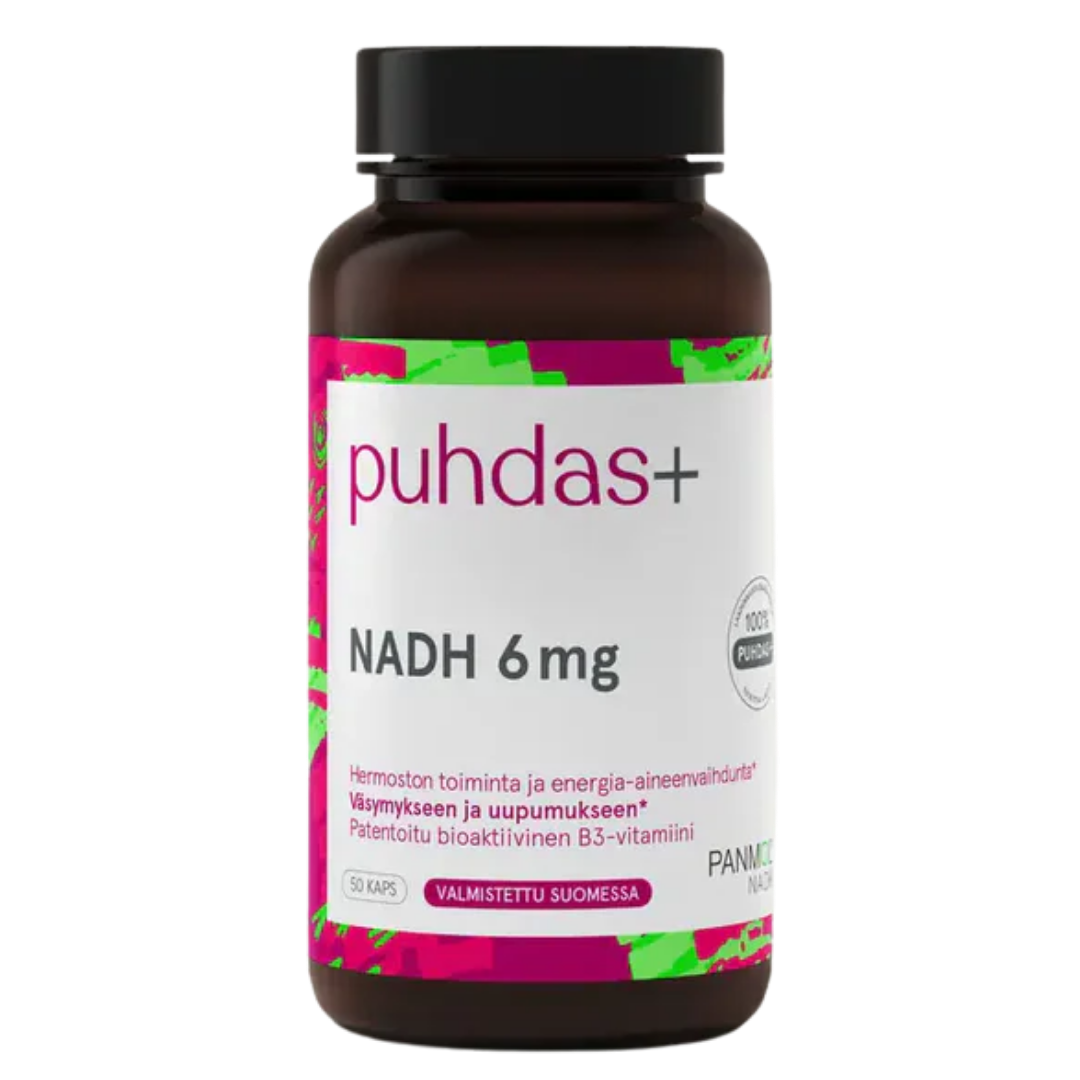Puhdas+ NADH 6 mg 50 kaps.