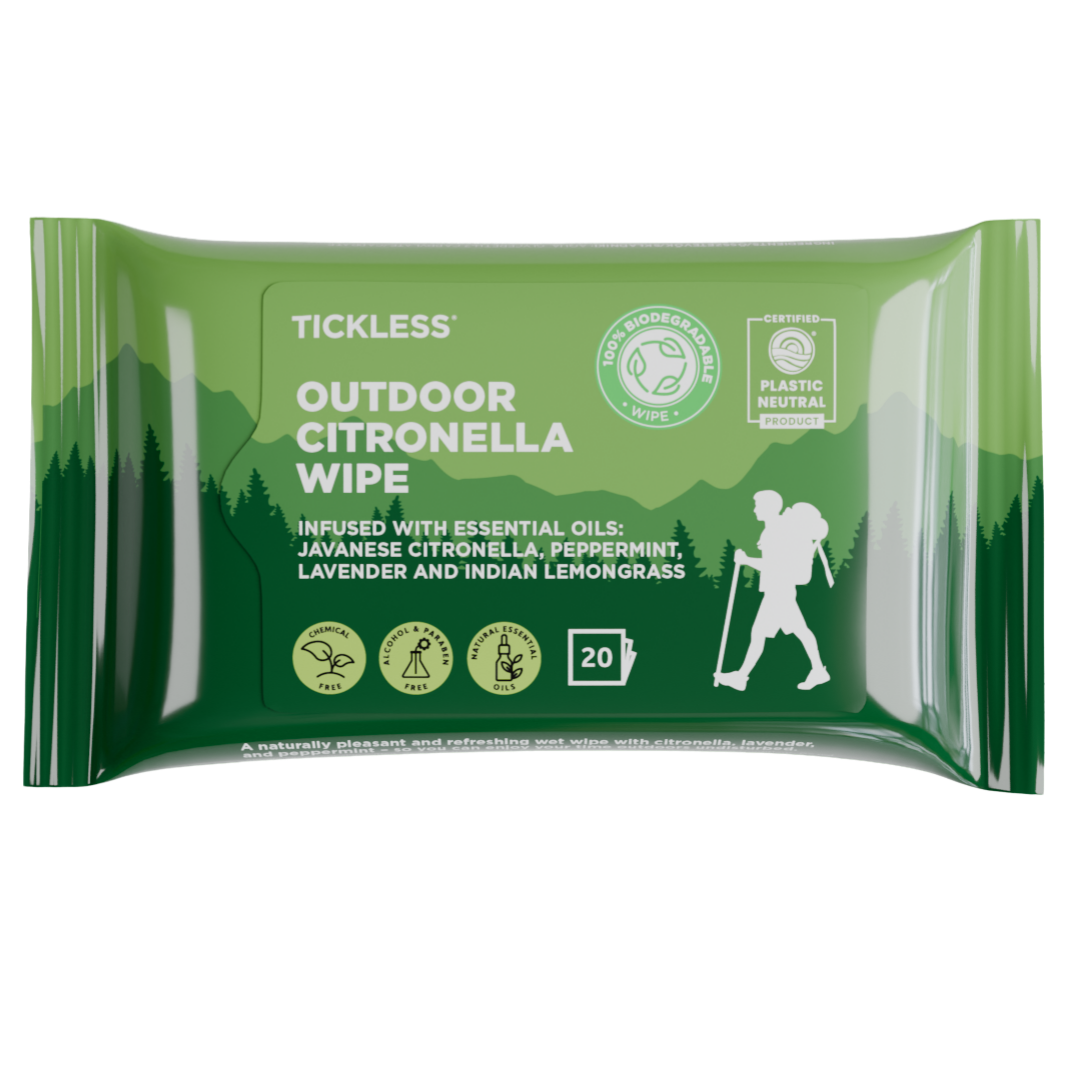 Tickless Outdoor Citronella Wipe - Kosteuspyyhe 20 kpl