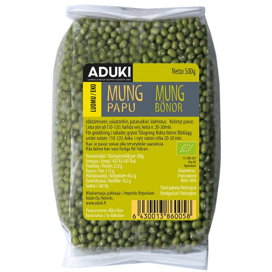 Aduki Mungpapu 500 g - Sinunapteekki.fi