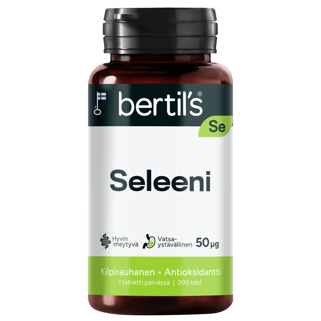 Bertil's Seleeni 50 µg 200 tabl. - Aminohappokelaattitabletti