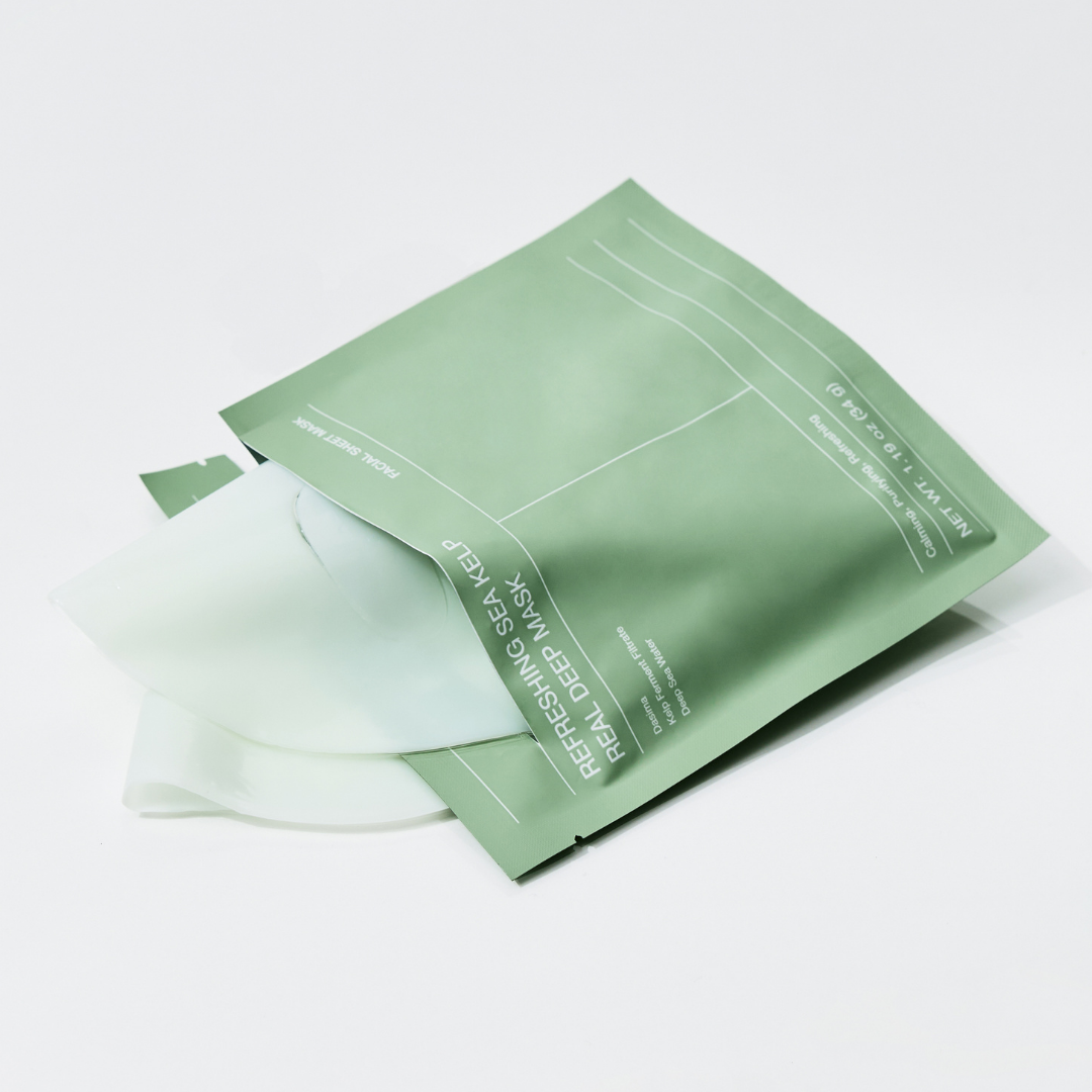 Biodance Refreshing Sea Kelp Real Deep Mask -kasvonaamio auttaa rauhoittamaan punoitusta ja tasapainottaa ihon öljy-vesi-tasapainoa.