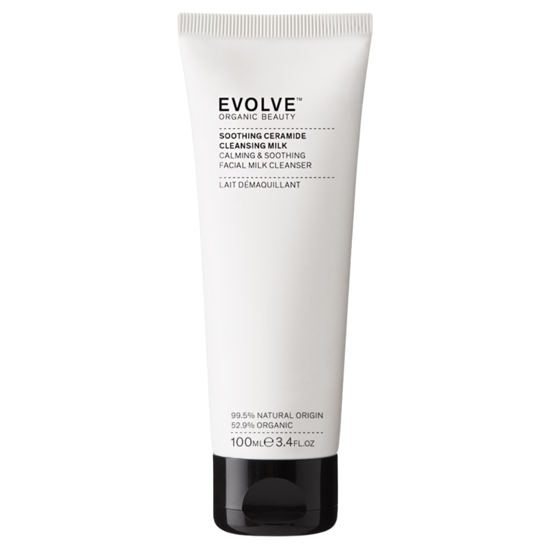 Evolve Organic Beauty Soothing Ceramide Cleansing Milk - Puhdistusemulsio 100 ml - Sinunapteekki.fi