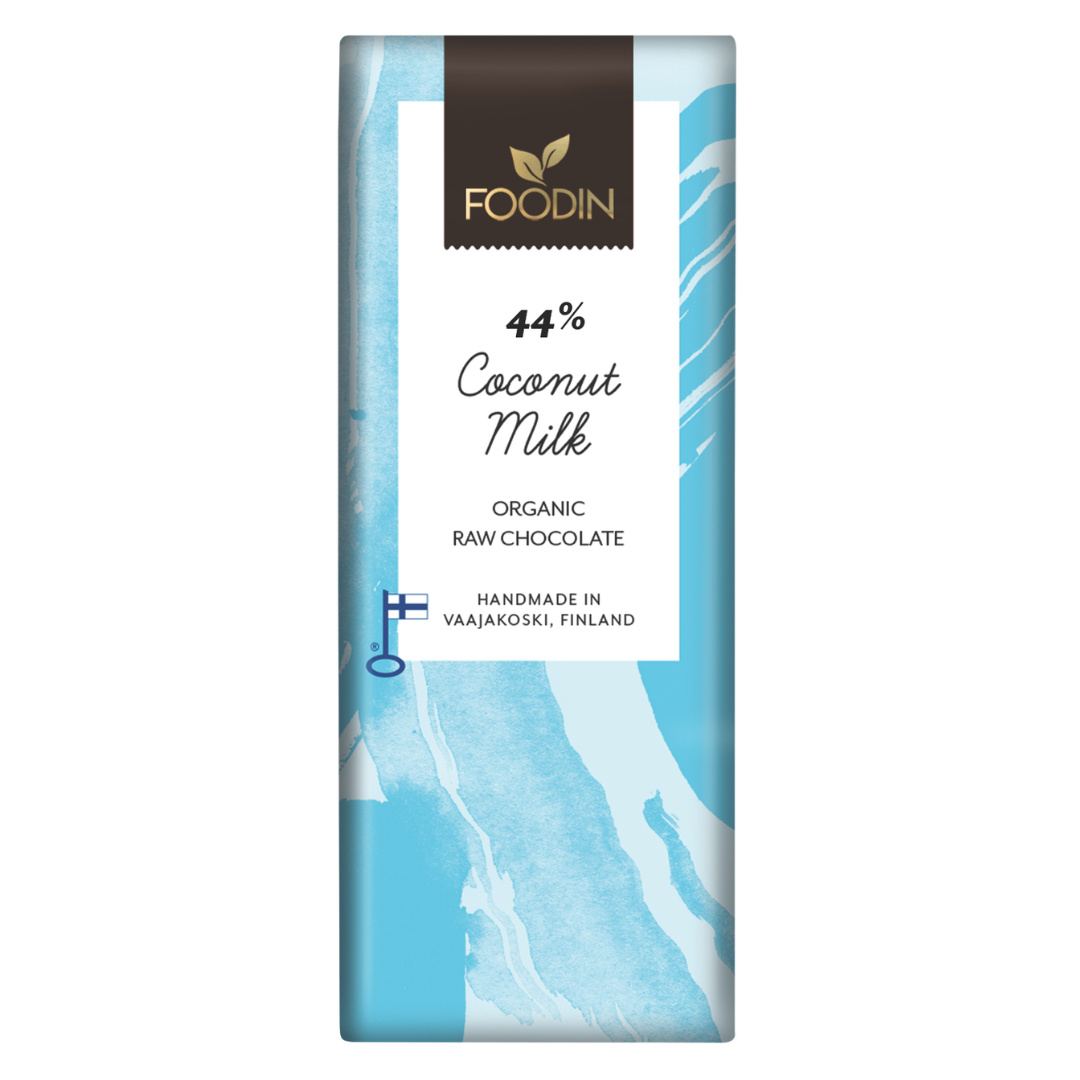 Foodin Coconut Milk raakasuklaa 44% - Sinunapteekki.fi