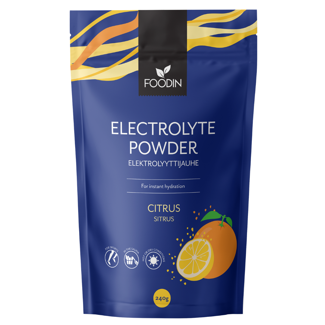 Foodin Elektrolyyttijauhe Sitrus 240 g - Sinunapteekki.fi