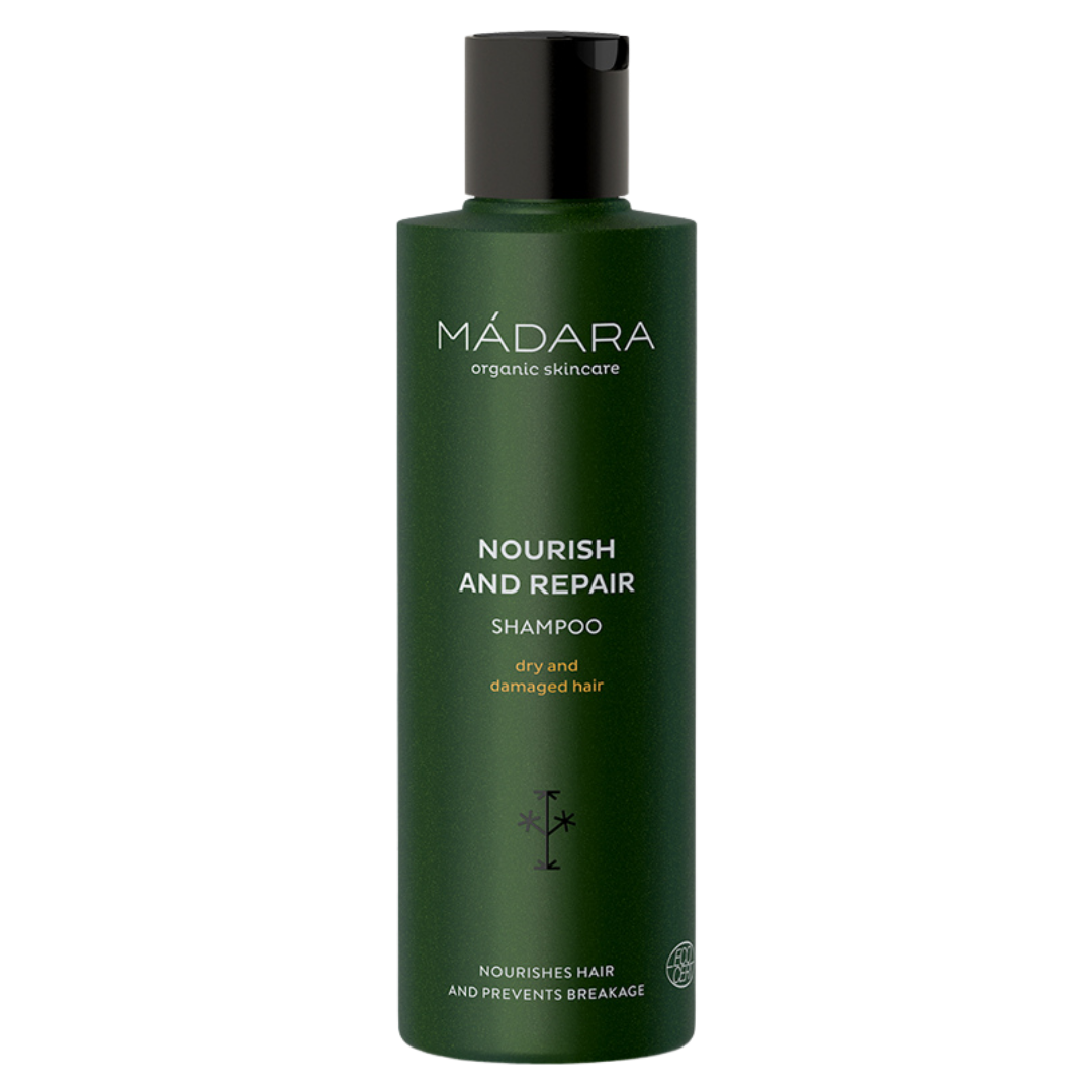 Madara Nourish and Repair Shampoo, kuiville ja vaurioituneille hiuksille 250 ml - Sinunapteekki.fi
