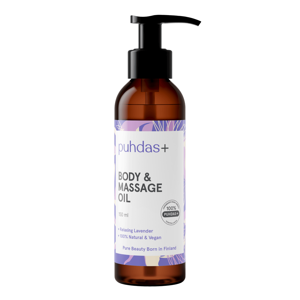Puhdas+ Body & Massage Oil - Vartalo & Hierontaöljy laventeli 150 ml - Sinunapteekki.fi