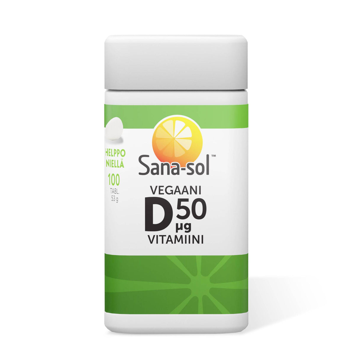 Sana-sol Vegaani D-Vitamiini 50 μg 100 tabl. - Sinunapteekki.fi