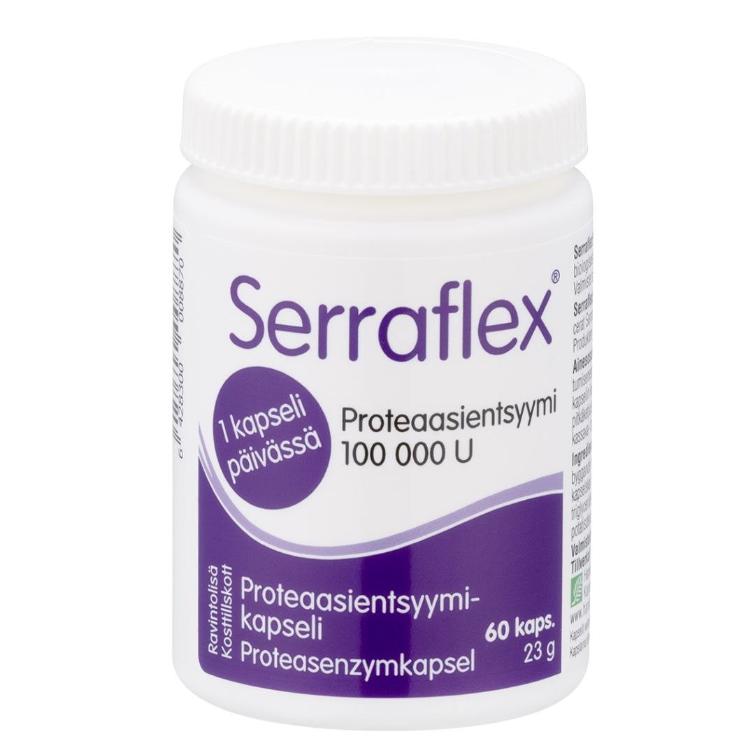 Serraflex - Proteaasientsyymikapselit 60 kaps.
