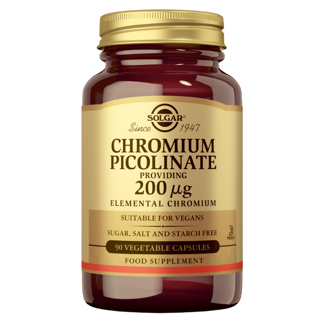 Solgar Chromium Picolinate 200 µg - Kromipikolinaatti 90 kaps.