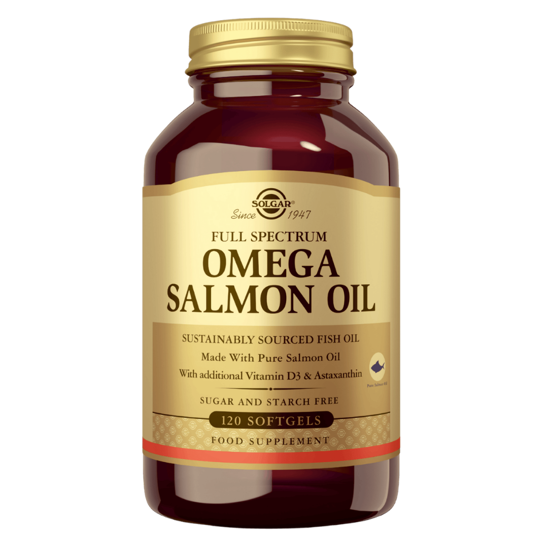 Solgar Full Spectrum Omega Salmon Oil - Kalaöljyvalmiste 120 kaps.