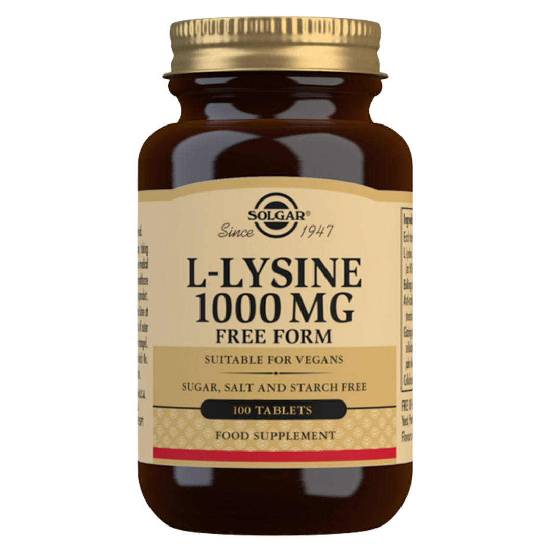 Solgar L-Lysine 1000 mg - Aminohappovalmiste 100 tabl.