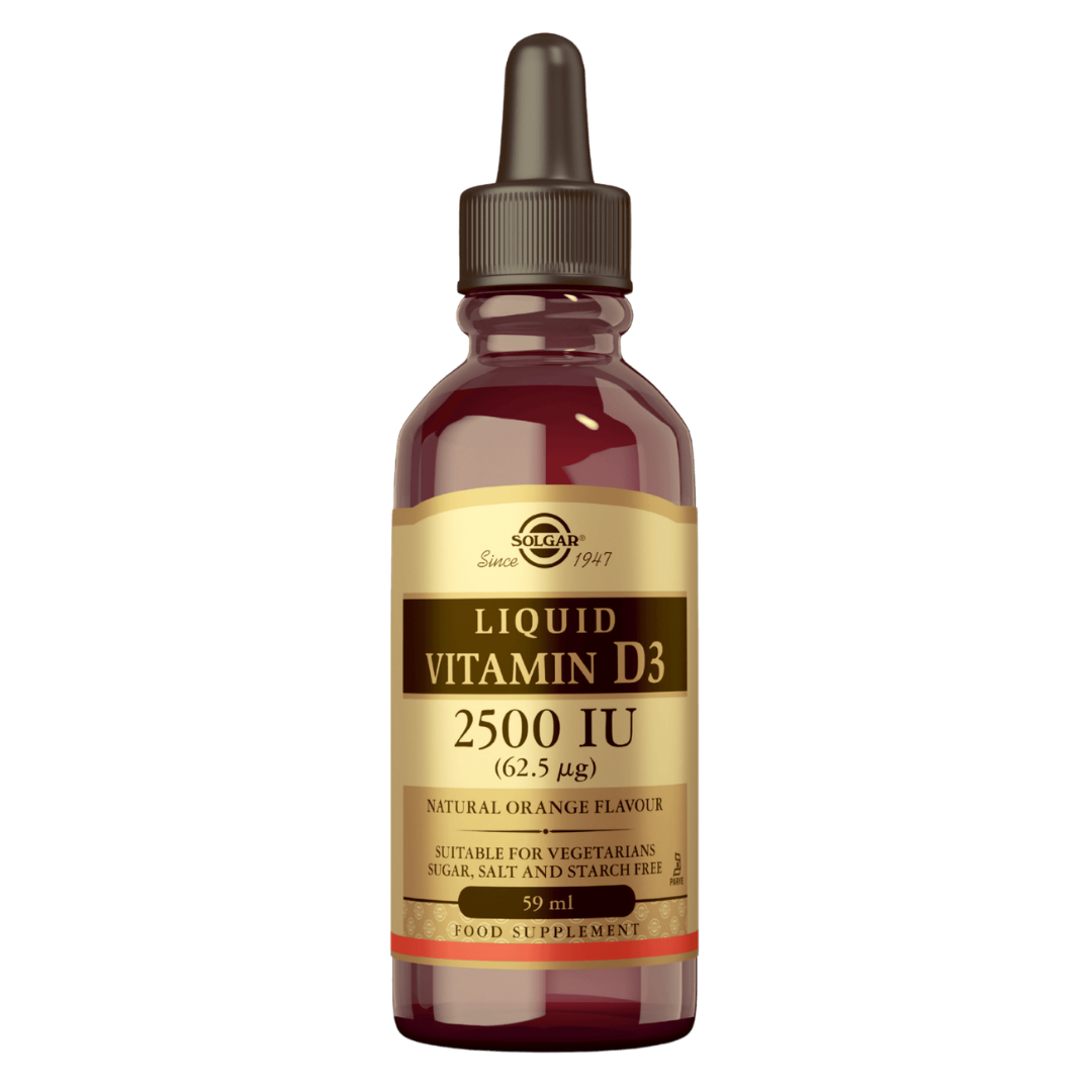 Solgar Liquid Vitamin D3 62,5 µg - Nestemäinen D3-vitamiini 59 ml