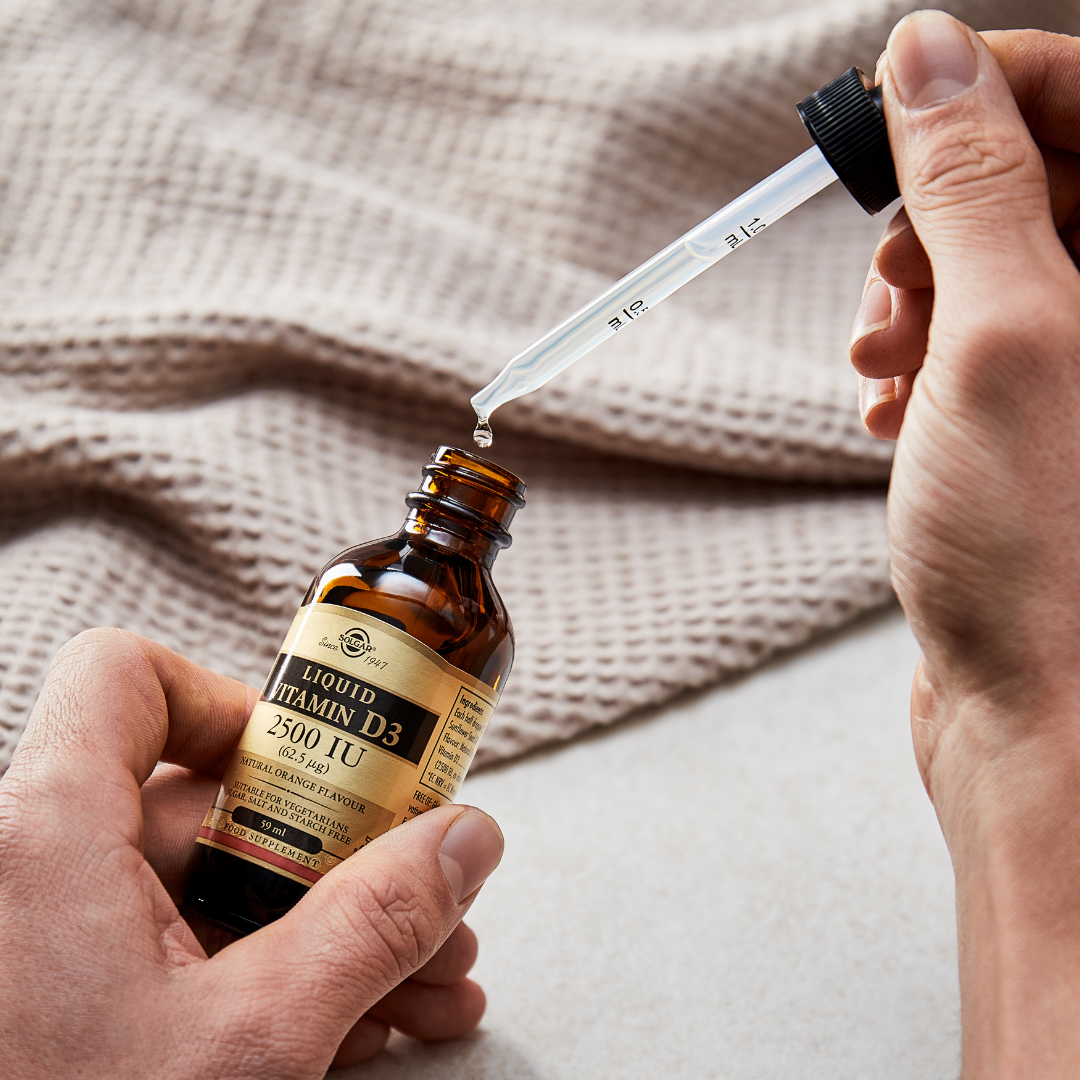 Solgar Liquid Vitamin D3 62,5 µg - Nestemäinen D3-vitamiini 59 ml