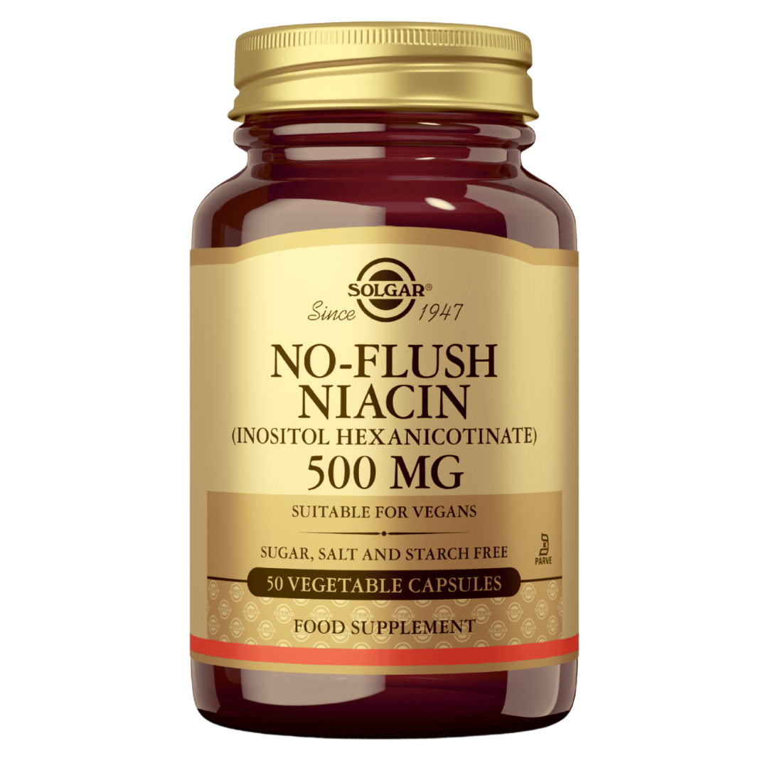 Solgar No-Flush Niacin 500 mg 50 kaps.