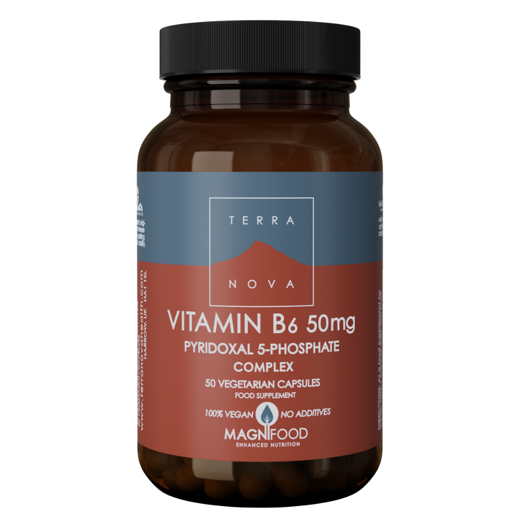 Terranova B6-vitamiini 50 mg complex pyridoksaali 5-fosfaatti (P-5-P)