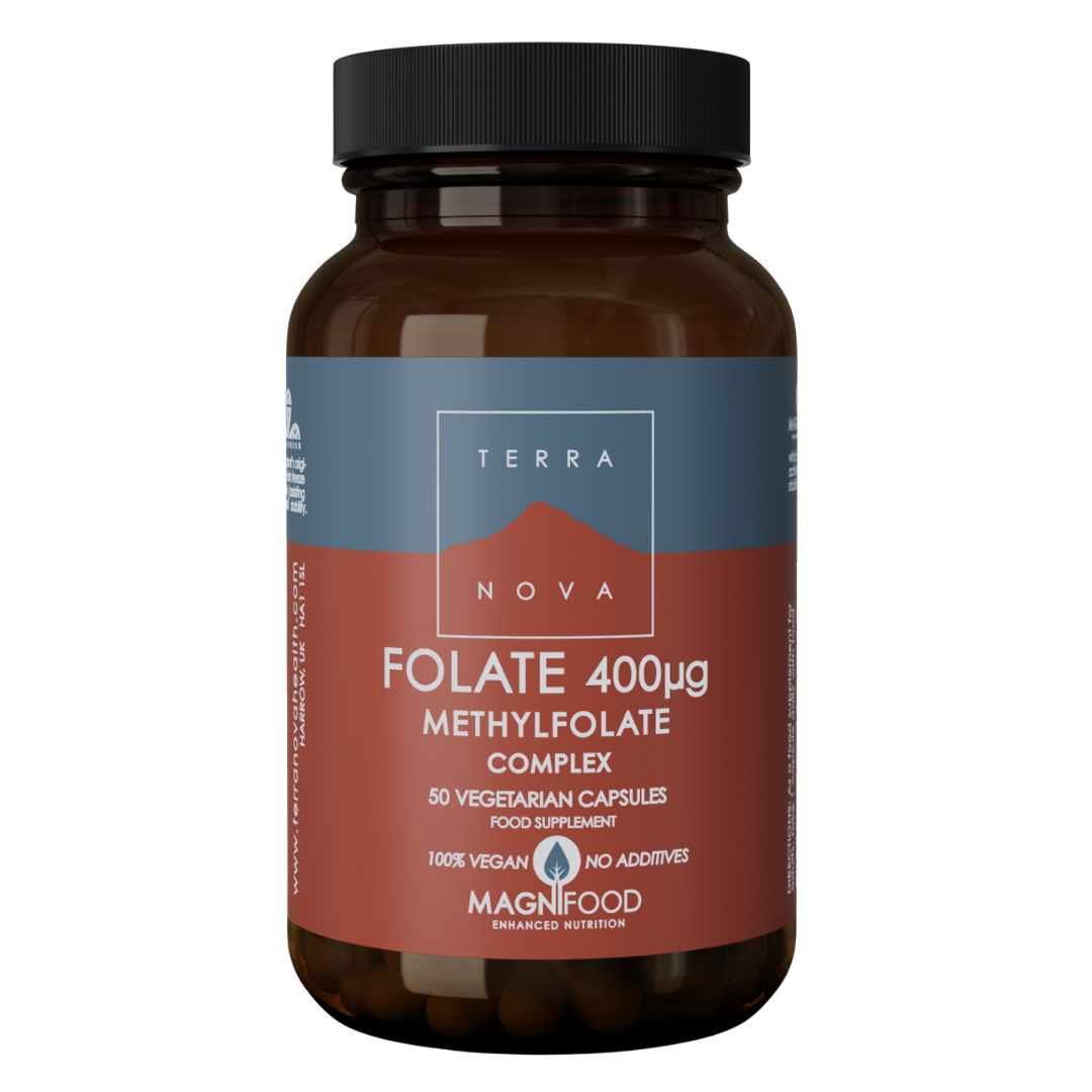 Terranova Folate 400 µg Methylfolate Complex 50 kaps.