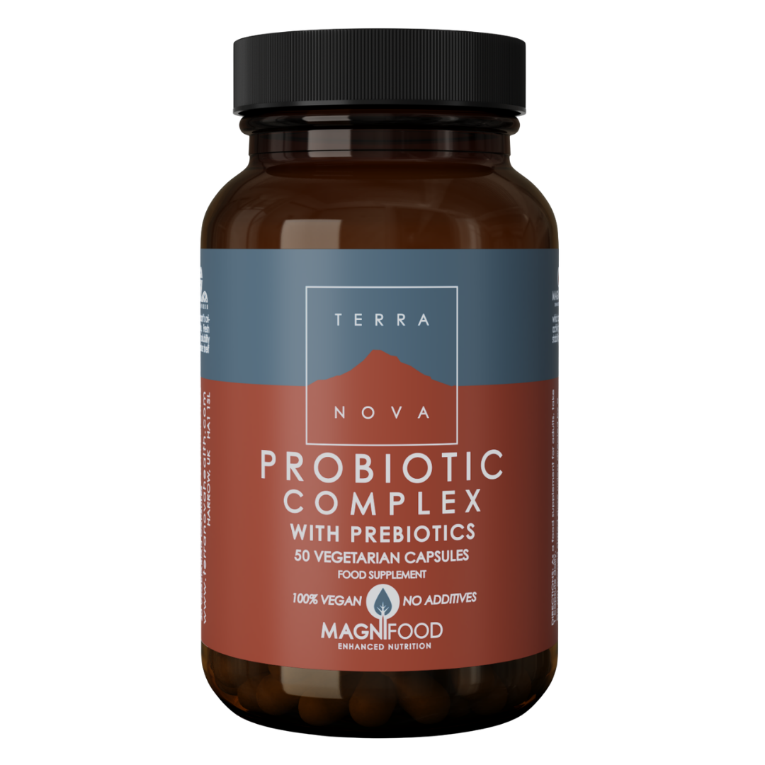 Terranova Probiotic Complex With Prebiotics - Maitohappobakteeri 50 kaps.