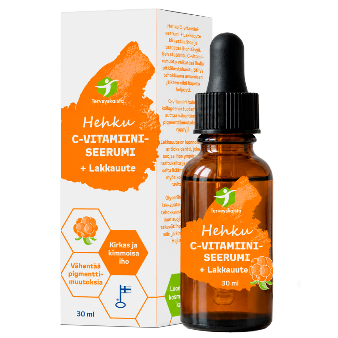 Terveyskaista Hehku C-vitamiiniseerumi + Lakkauute 30 ml - Sinunapteekki.fi