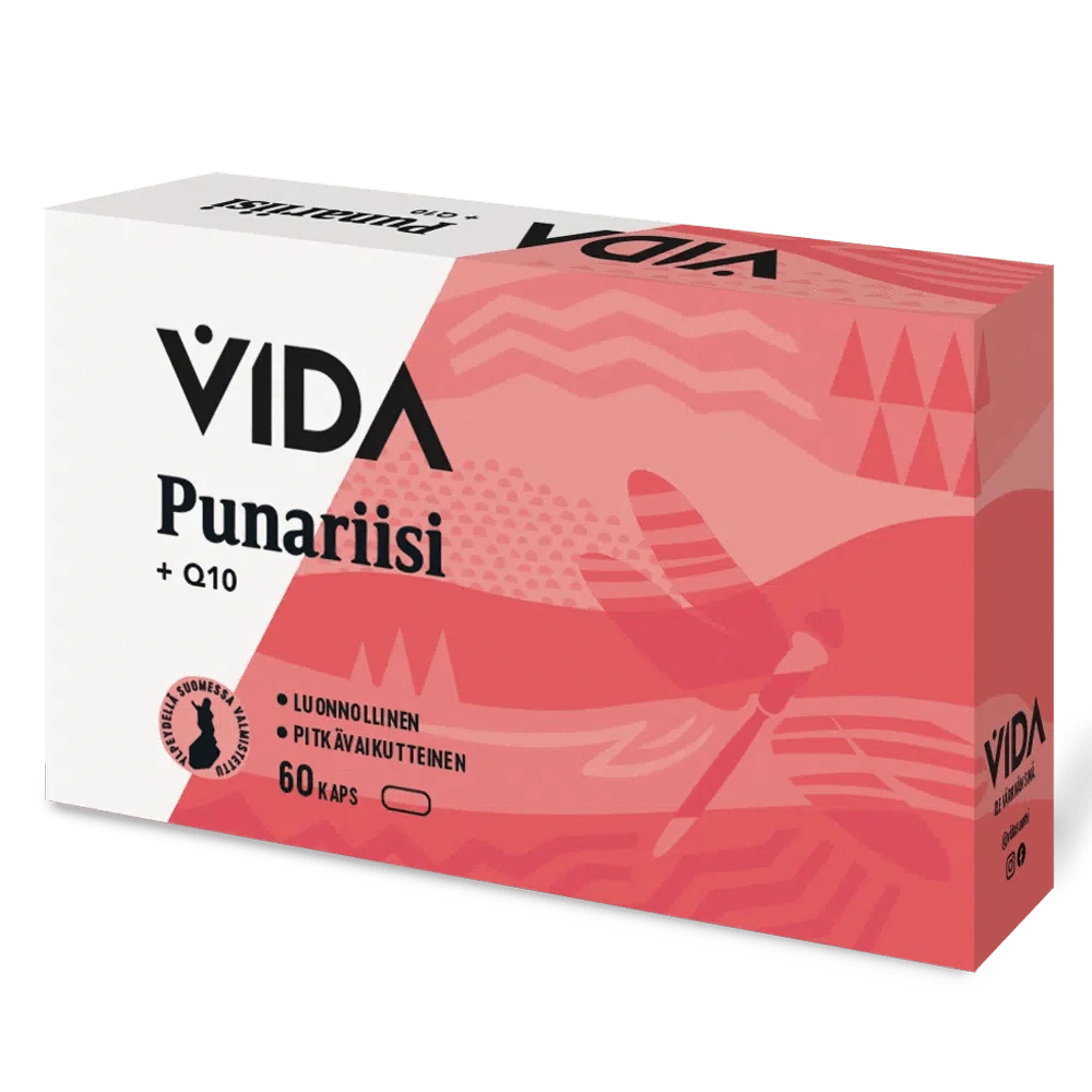 Vida Pitkävaikutteinen Punariisi + Q10 60 kaps.