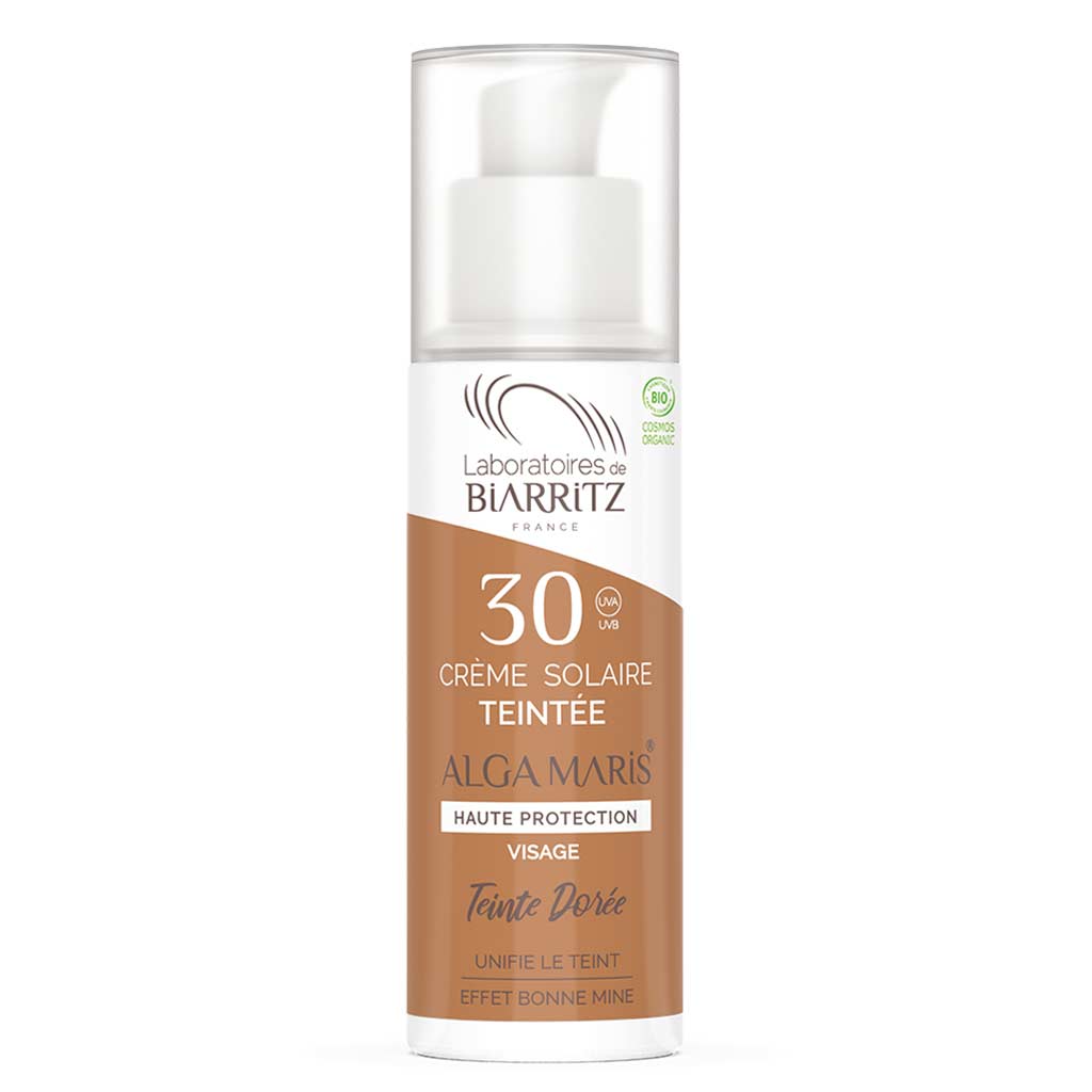 Alga Maris Sävyttävä aurinkovoide kasvoille Golden SPF30 - 50 ml - erä - Sinunapteekki.fi