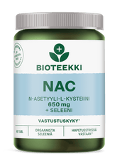 Bioteekki NAC 650 mg + Seleeni 60 tabl. - Sinunapteekki.fi