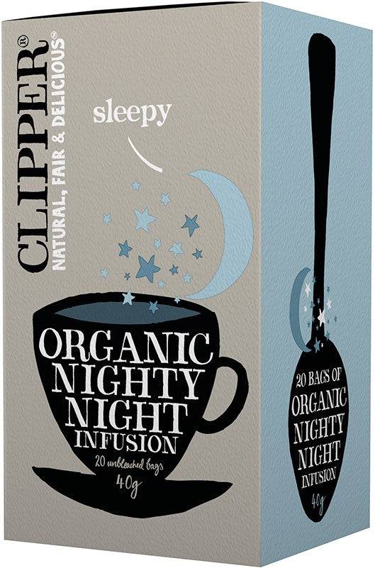 Clipper Nighty Night Infusion - Yrttitee 20 teepussia - Sinunapteekki.fi