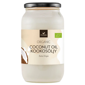 Foodin Luomu Neitsytkookosöljy 1 L, sinunapteekki.fi