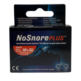 NoSnore PLUS Kokeilupakkaus - Kuorsausta hillitsevä nenä-upoke Koko XL x 1 + M x 1