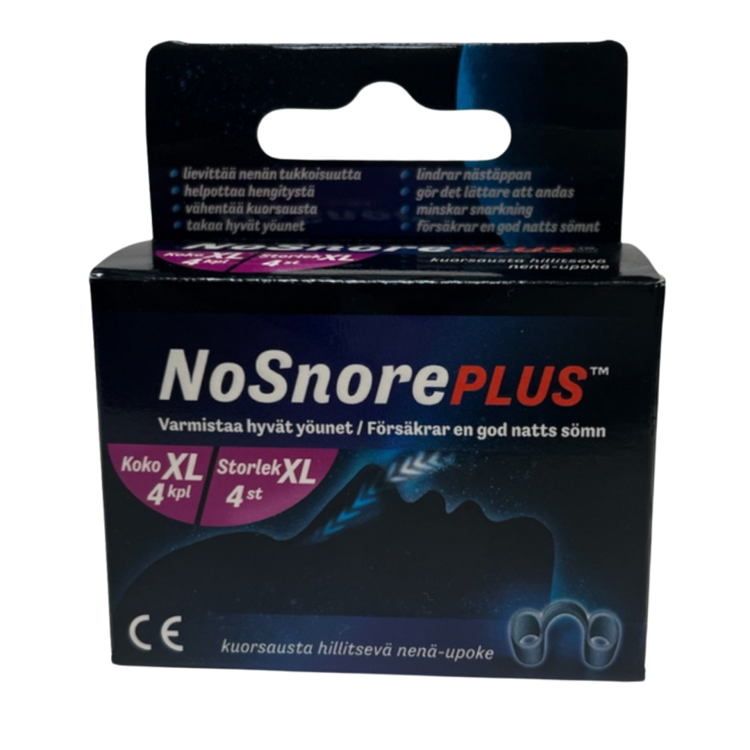 NoSnore PLUS XL - Kuorsausta hillitsevä nenä-upoke Koko XL x 4