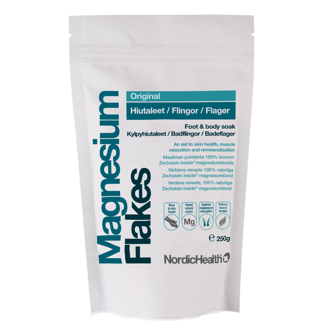 Nordic Health Magnesium Flakes - Magnesium Kylpyhiutaleet 250 g