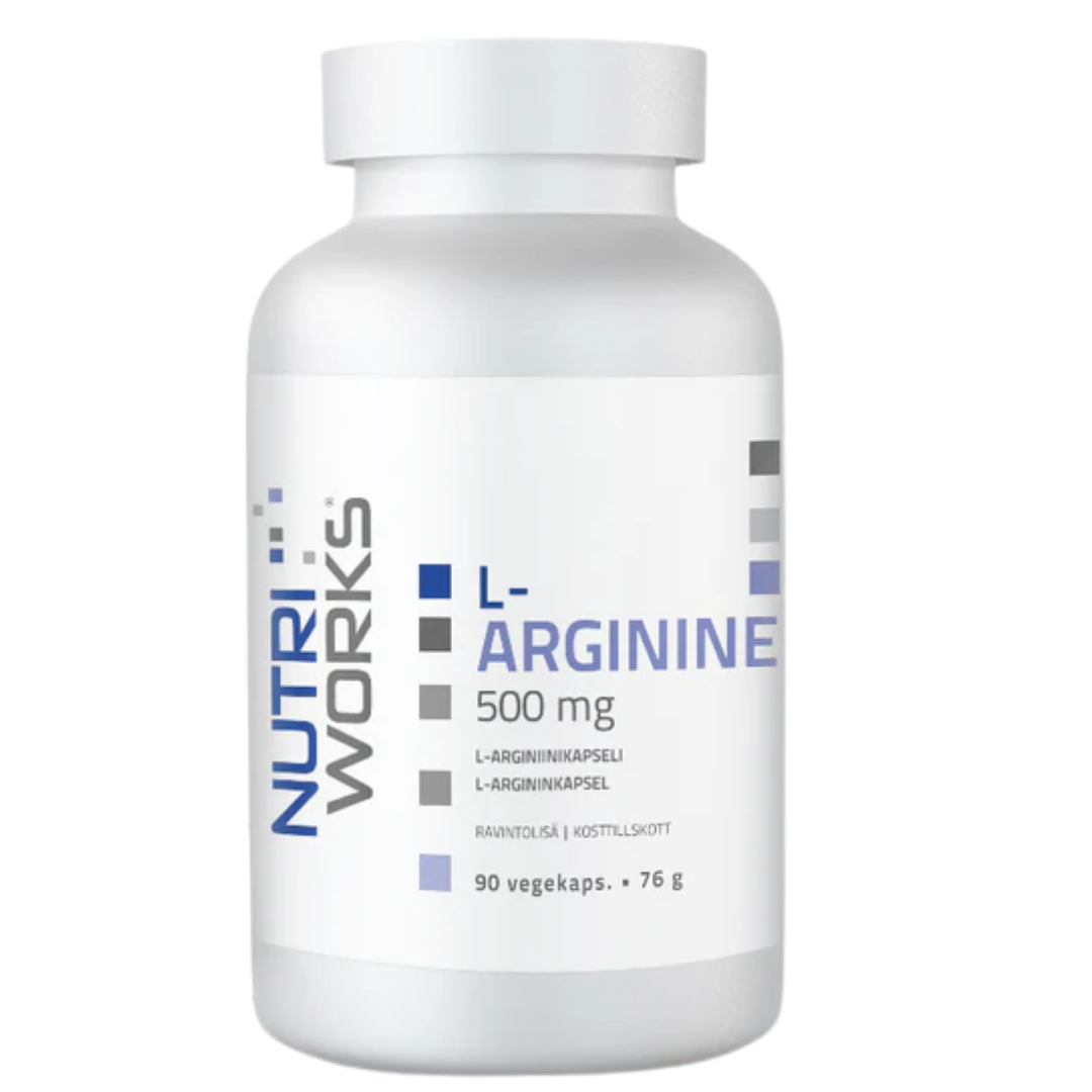 Nutri Works L-Arginine - L-arginiinikapseli 500 mg 90 kaps.