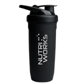 Nutri Works Reforce Stainless Steel Shaker - Musta 700 ml