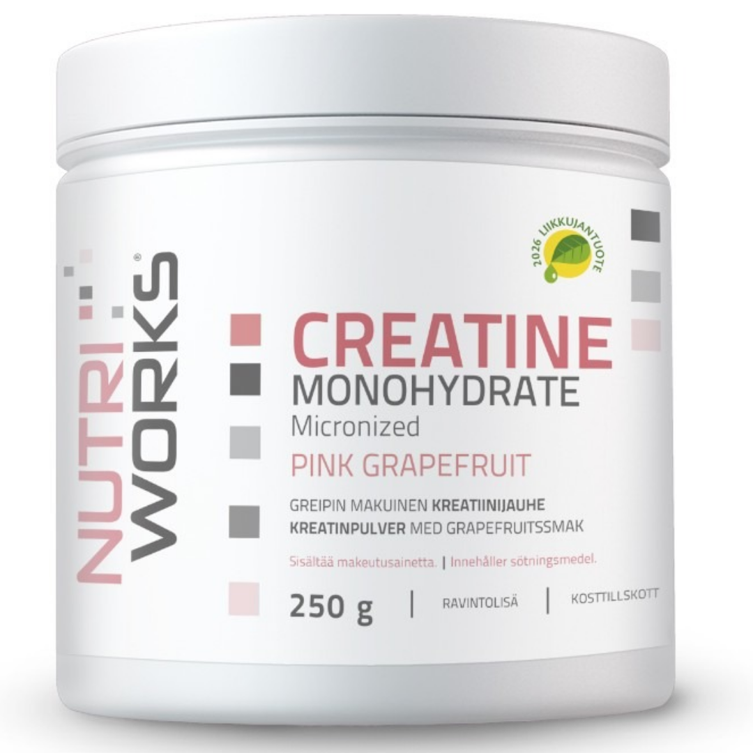 Nutriworks Creatine Monohydrate - Kreatiinijauhe Greippi 250 g