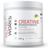 Nutriworks Creatine Monohydrate - Kreatiinijauhe Greippi 250 g