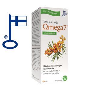 Omega7 SBA24® Tyrni-Oliiviöljy 150 ml