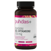 Puhdas+ B3-vitamiini Niasiini 500 mg 60 kaps.