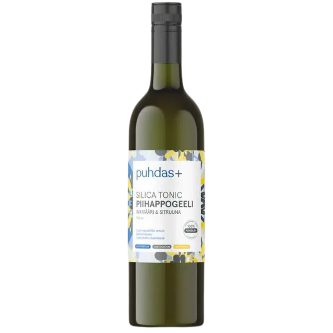 Puhdas+ Silica Tonic Piihappogeeli Inkivääri & Sitruuna 750 ml