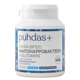 Puhdas+ Vahva Bifido Maitohappobakteeri + Glutamiini 60 kaps.