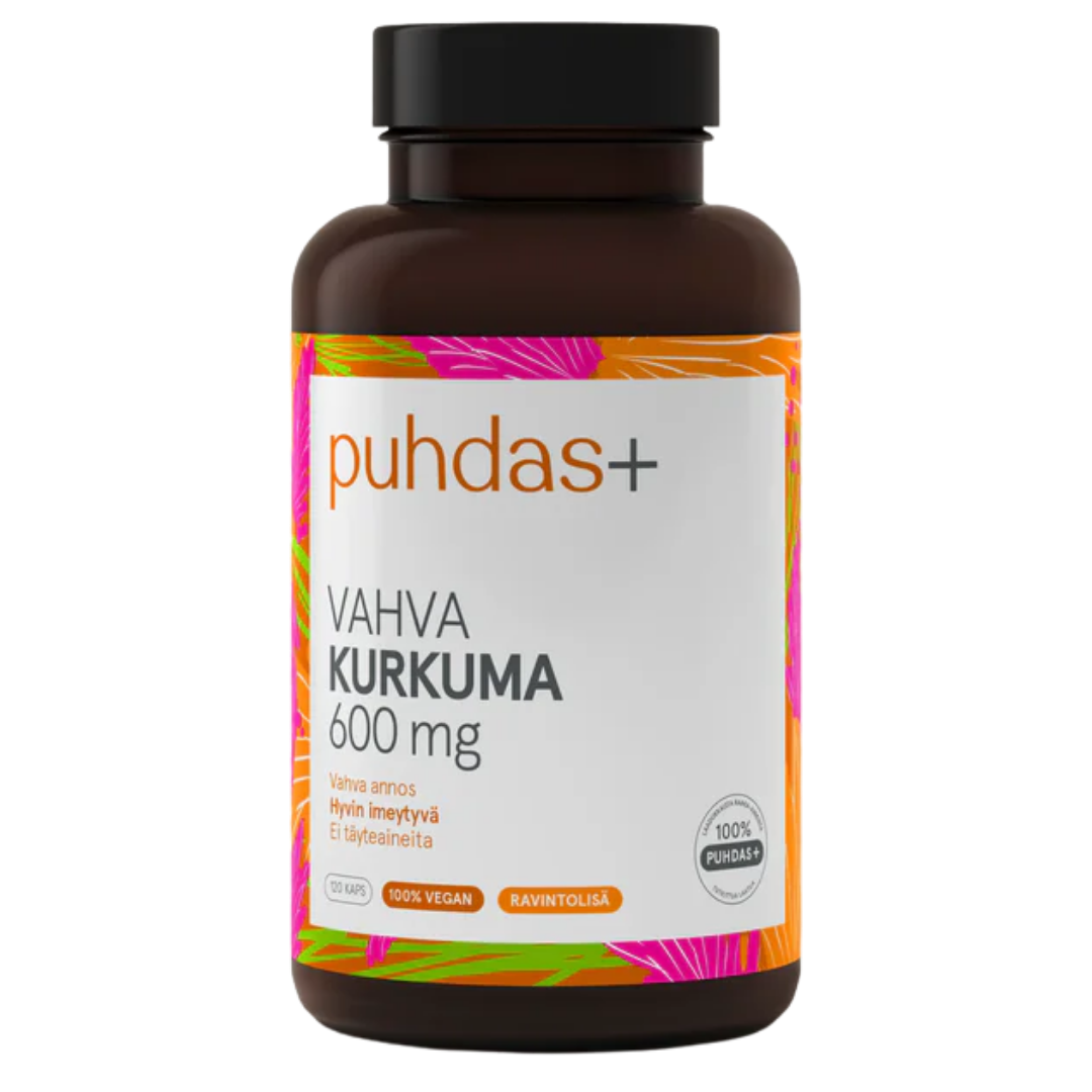 Puhdas+ Vahva Kurkuma 600 mg 120 kaps.