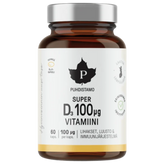 Puhdistamo Super D-Vitamiini 100 µg 60 kaps.