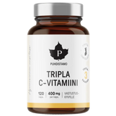 Puhdistamo Tripla C-vitamiini 400 mg 120 kaps.