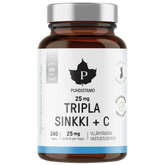 Puhdistamo Tripla Sinkki + C 25 mg SÄÄSTÖPAKKAUS 240 kaps.