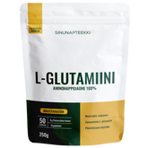 Sinunapteekin L-Glutamiini, mustamaton, 250 g pussi, sinunapteekki.fi