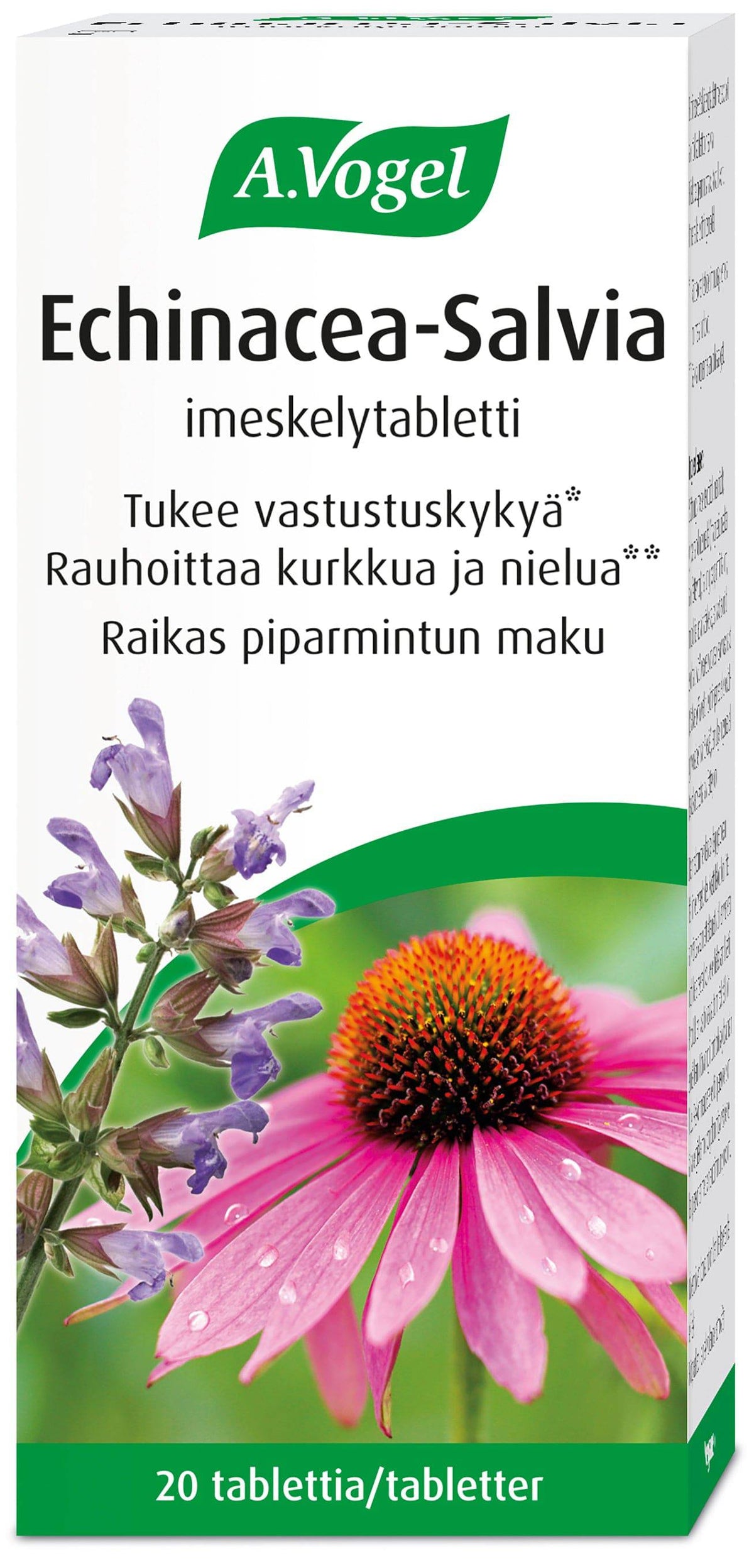 A.Vogel Echinacea-Salvia Imeskelytabletti 20 tabl. - Sinunapteekki.fi