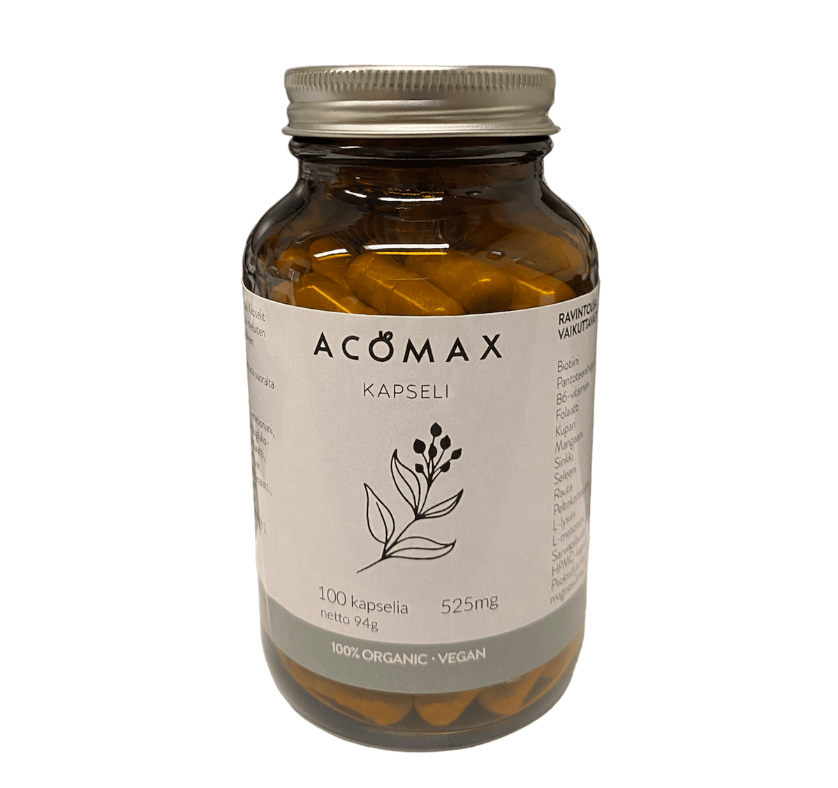 Acomax Hiuskapseli 525mg 100 kaps. - Sinunapteekki.fi